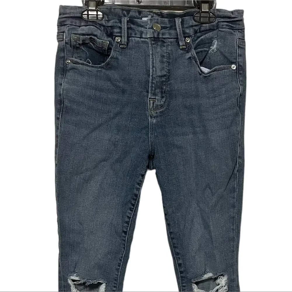 Good American Good‎ Legs Crop Light Wash Jeans